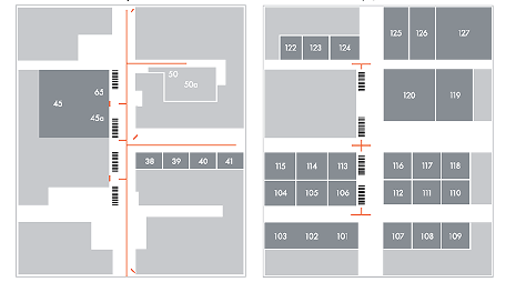 Main Event floor plan signage system